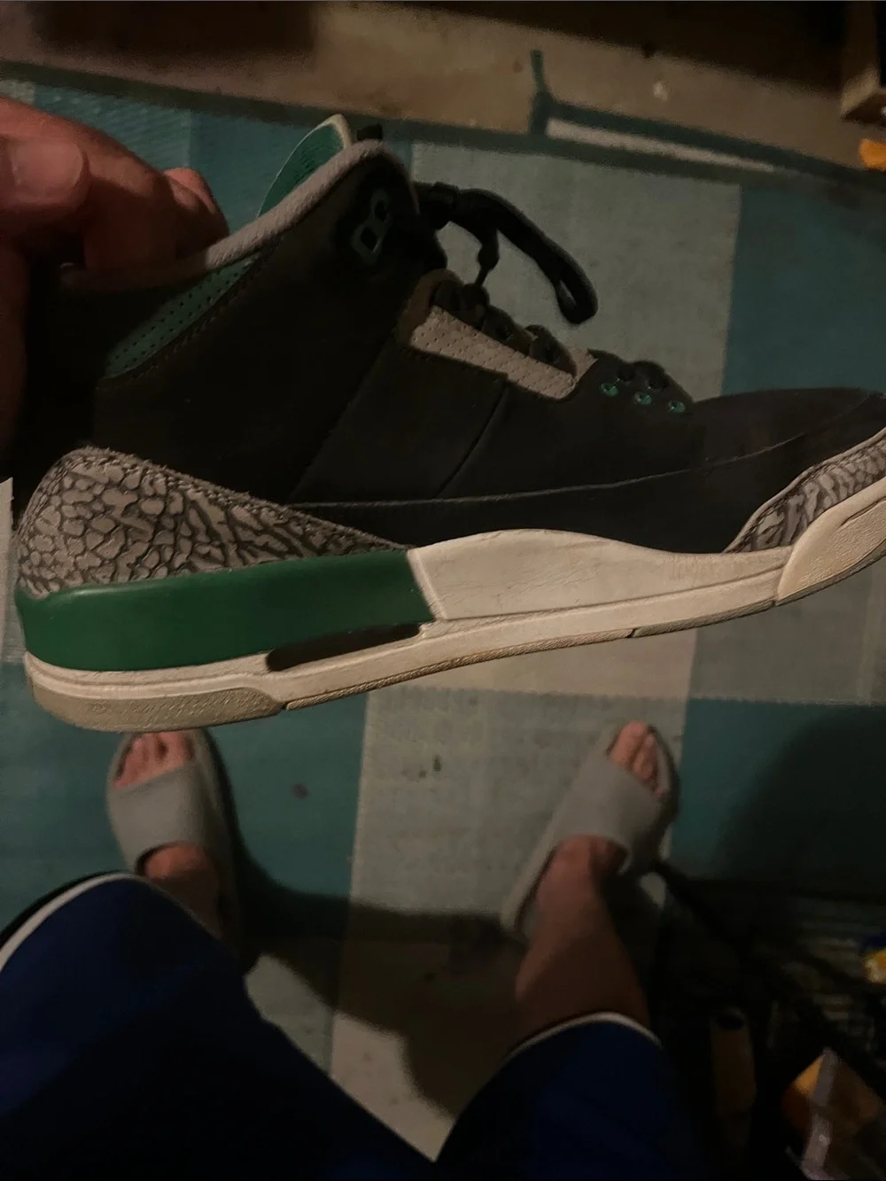Authentic Air Jordan 3 Pine Greens